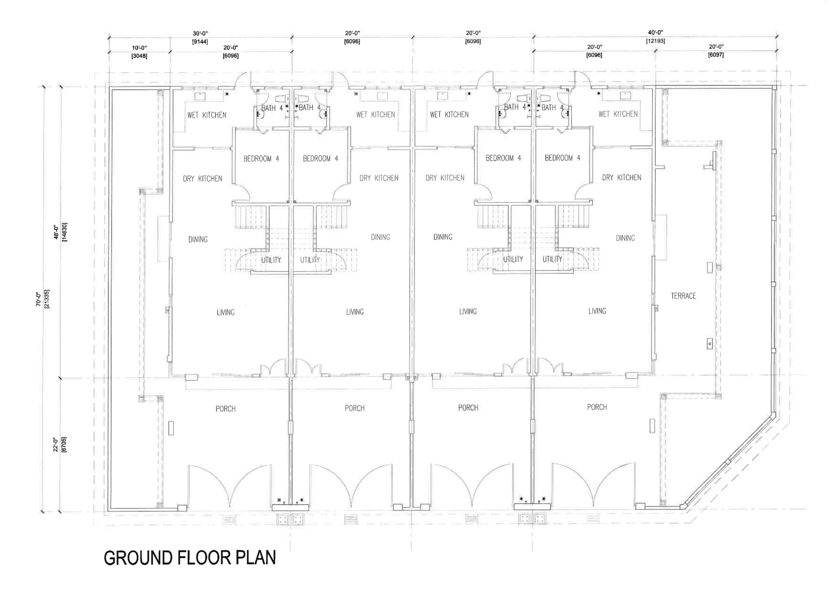 Ampang Cove double storey terrace floor plan, ground and first floor